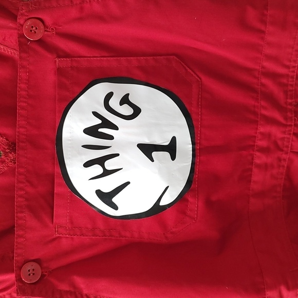 Medgear Dr. Seuss Thing 1 Overalls Size M - Picture 3 of 6